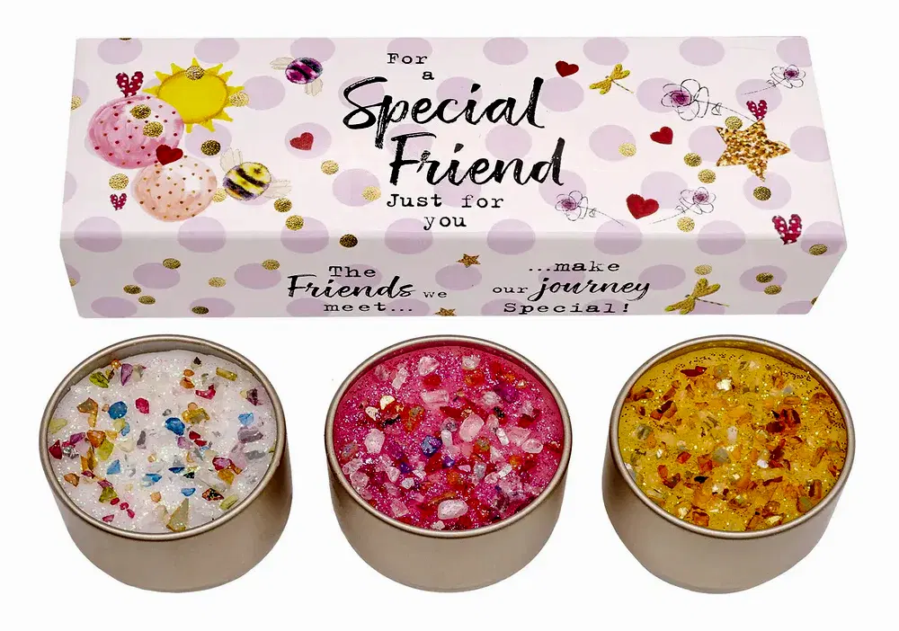 Special Friend Candles Trio Set Plants By Post