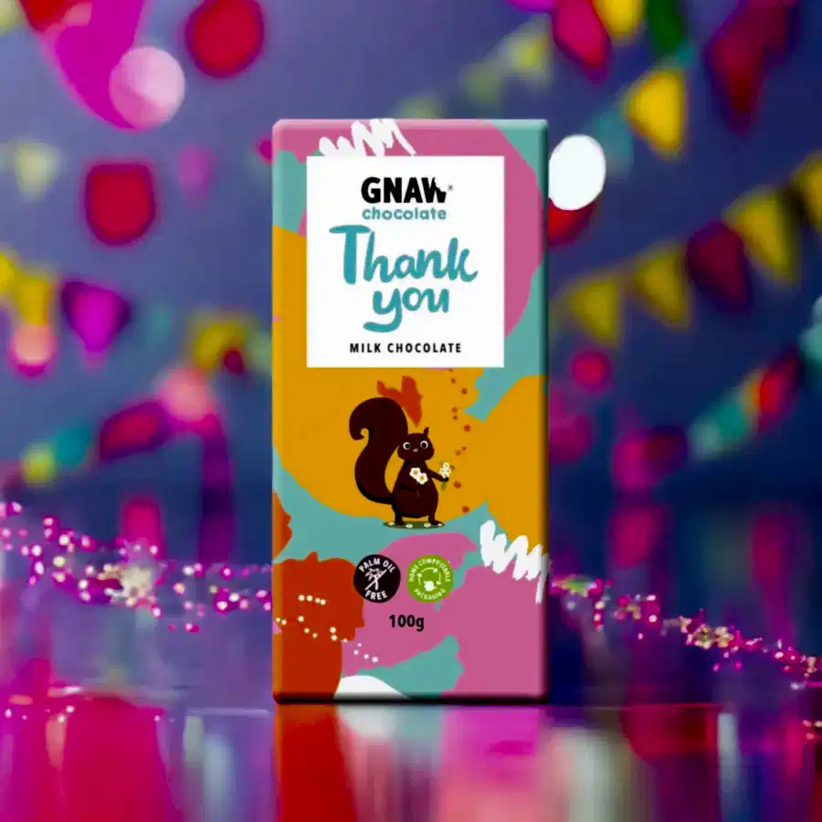 Thank You Milk Chocolate Bar Plants By Post