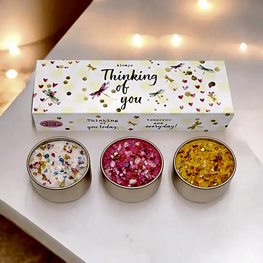 Thinking Of You Candles Trio Set Plants By Post