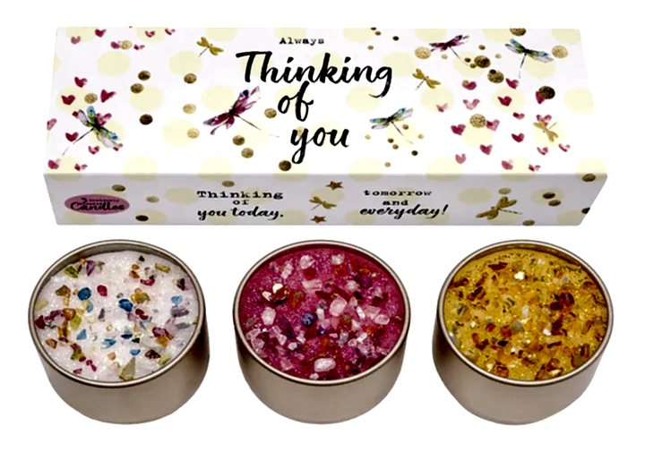 Thinking Of You Candles Trio Set Plants By Post